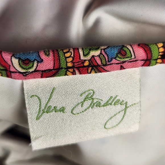 VERA BRADLEY Lunch Bunch Bag Floral Zip Close Pockets Multicolor - Picture 6 of 11